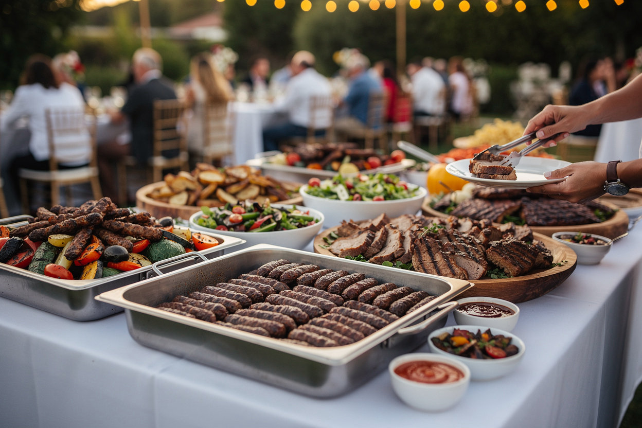 Razvan's Barbecue award-winning catering for San Diego weddings, corporate events, and parties with generous portions
